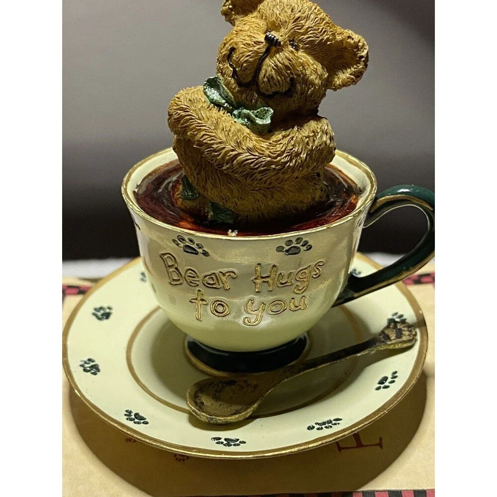 TEABEARIES HUGGLES BOYDS Bears   #24314 & LUCKY  Teabearies # 23409 In Boxes